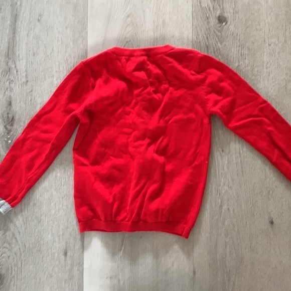 Jonles red silver cardigan unicorn size 4 girls holidays Christmas casual - Picture 6 of 7